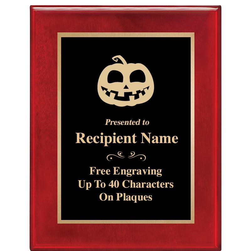 7 X 9 GLOSSED ROSEWOOD PLAQUE