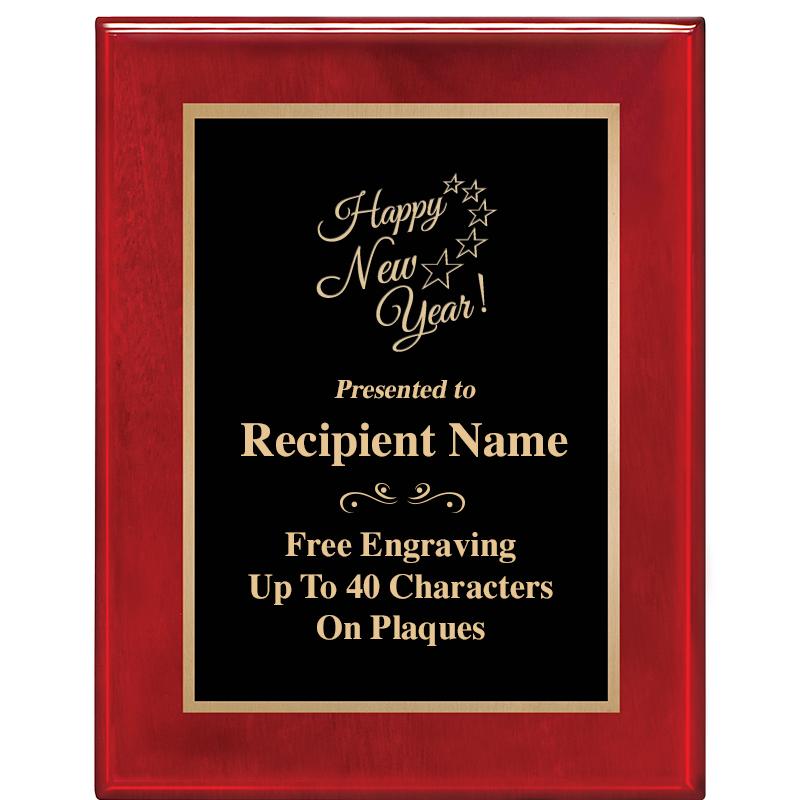 7 X 9 GLOSSED ROSEWOOD PLAQUE