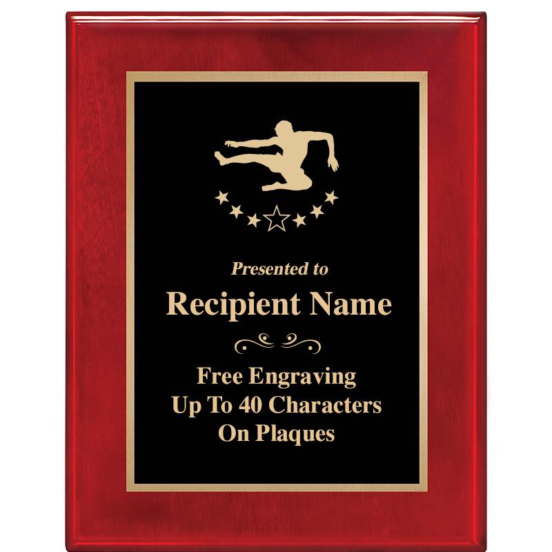 7 X 9 GLOSSED ROSEWOOD PLAQUE