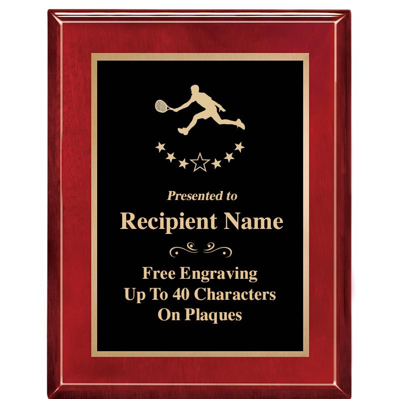 7 X 9 GLOSSED ROSEWOOD PLAQUE