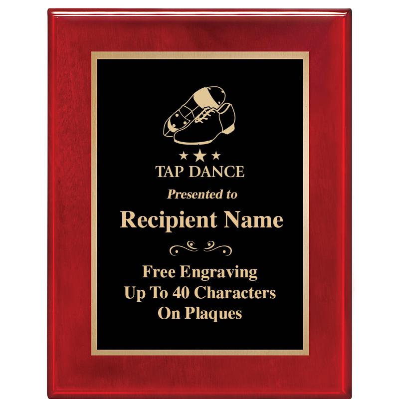 7 X 9 GLOSSED ROSEWOOD PLAQUE
