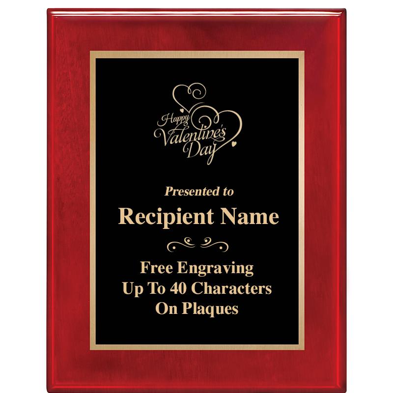 7 X 9 GLOSSED ROSEWOOD PLAQUE