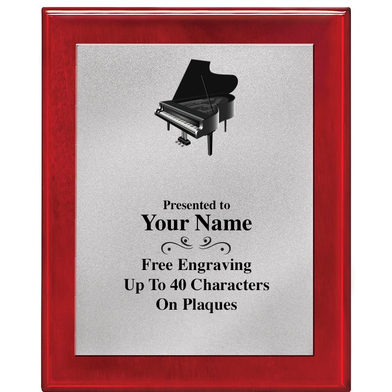 8X10 RW PIANO PLQ MATTE SV PLT