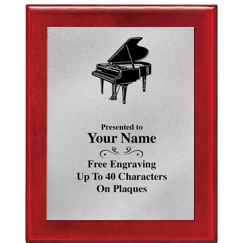 8X10 RW PIANO PLQ MATTE SV PLT