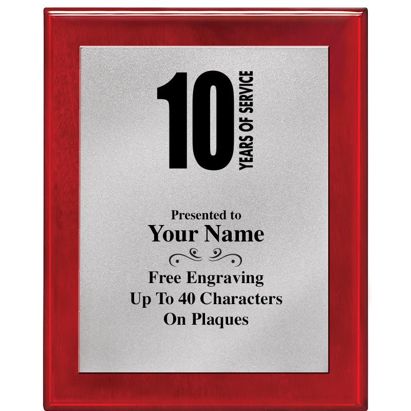 8X10 RW PIANO PLQ MATTE SV PLT