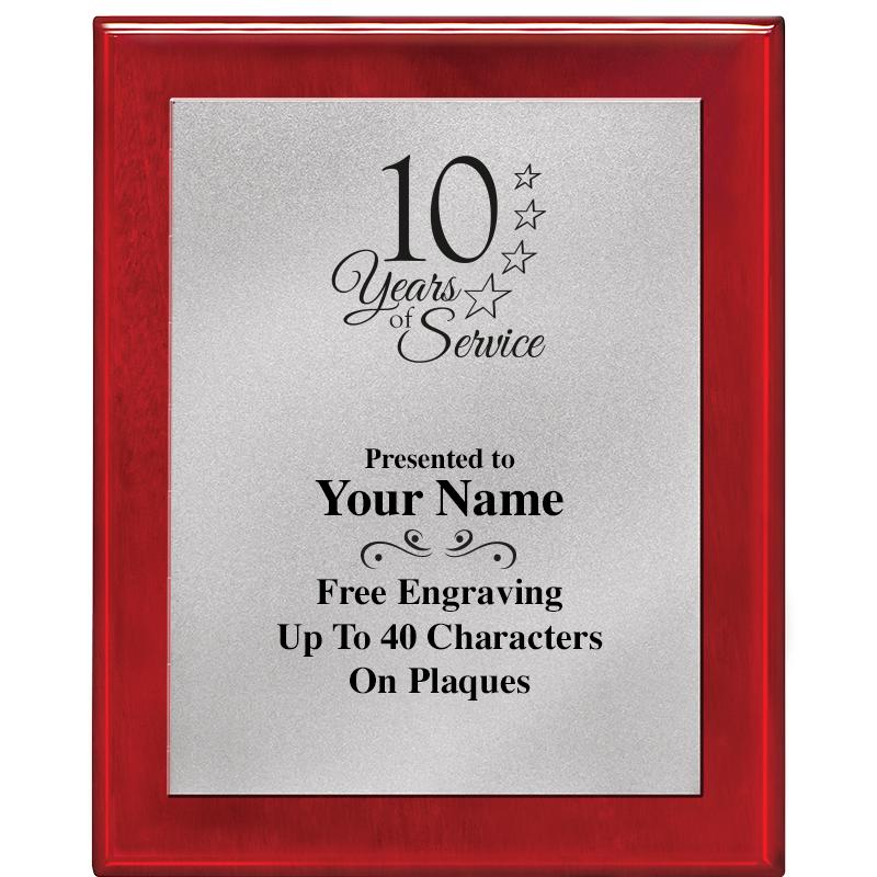 8X10 RW PIANO PLQ MATTE SV PLT