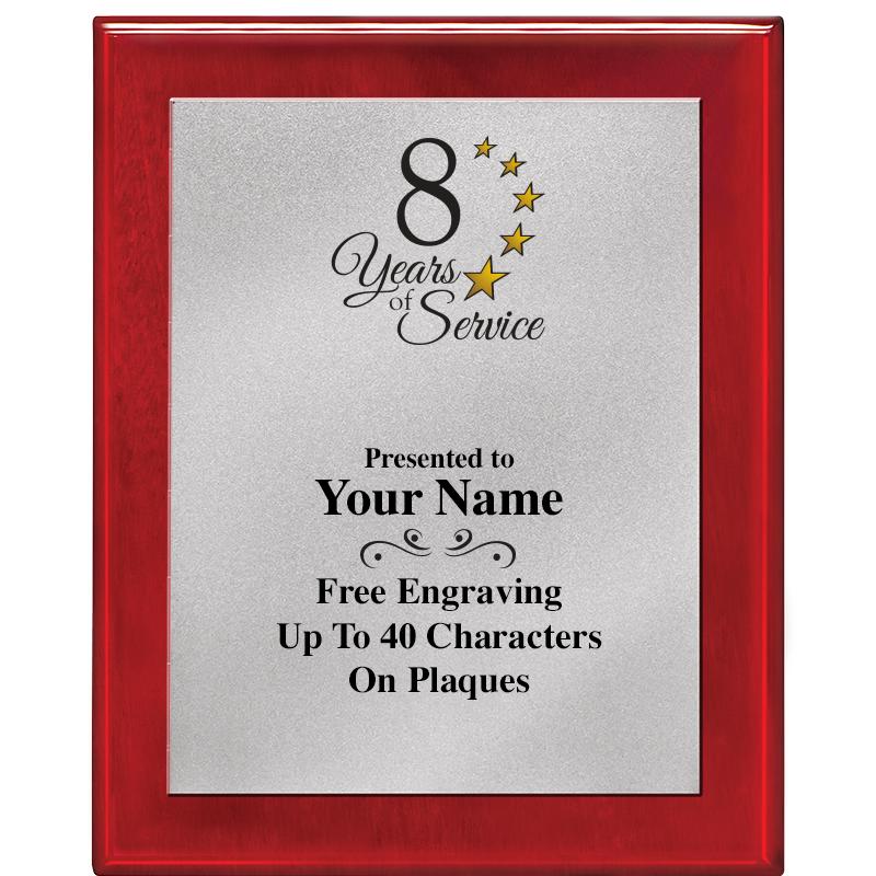 8X10 RW PIANO PLQ MATTE SV PLT