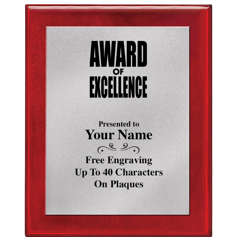 8X10 RW PIANO PLQ MATTE SV PLT