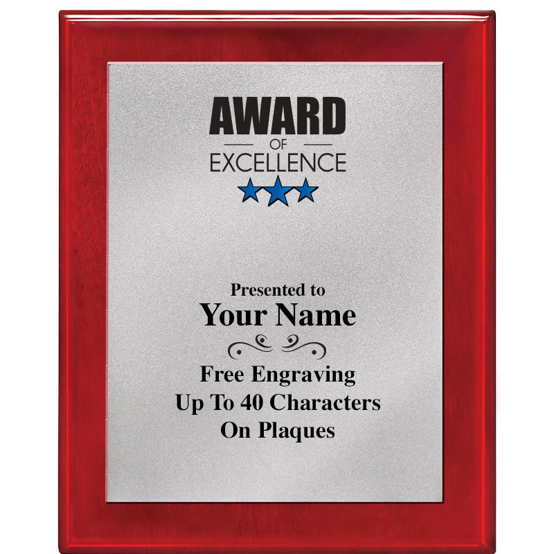 8X10 RW PIANO PLQ MATTE SV PLT