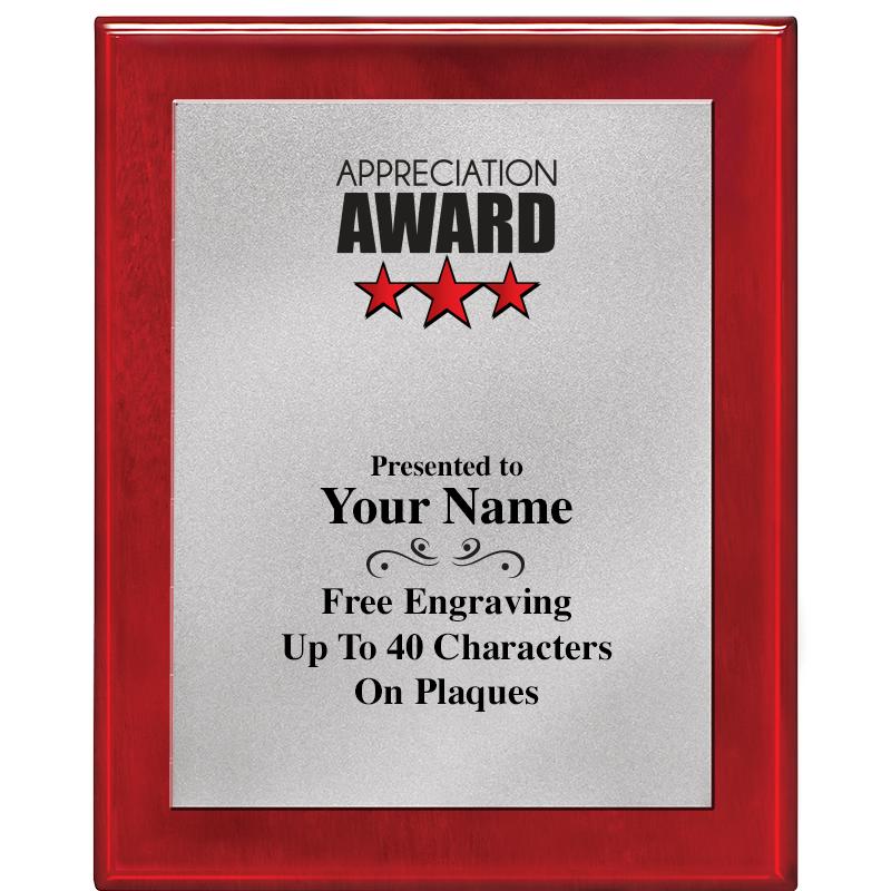 8X10 RW PIANO PLQ MATTE SV PLT