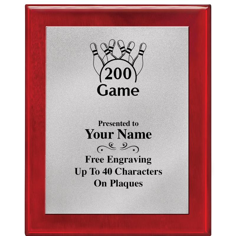 8X10 RW PIANO PLQ MATTE SV PLT