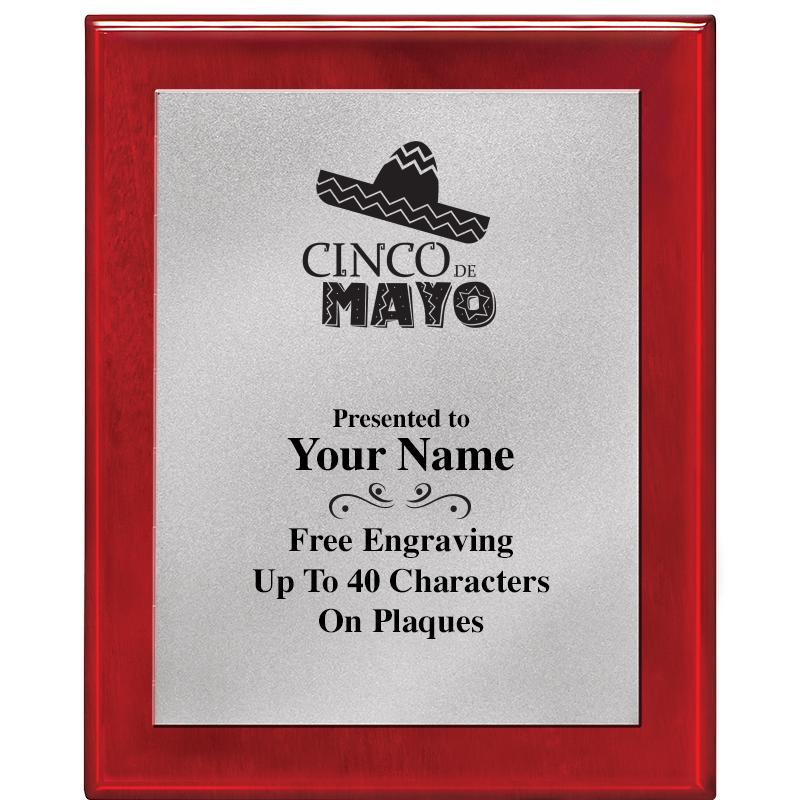 8X10 RW PIANO PLQ MATTE SV PLT