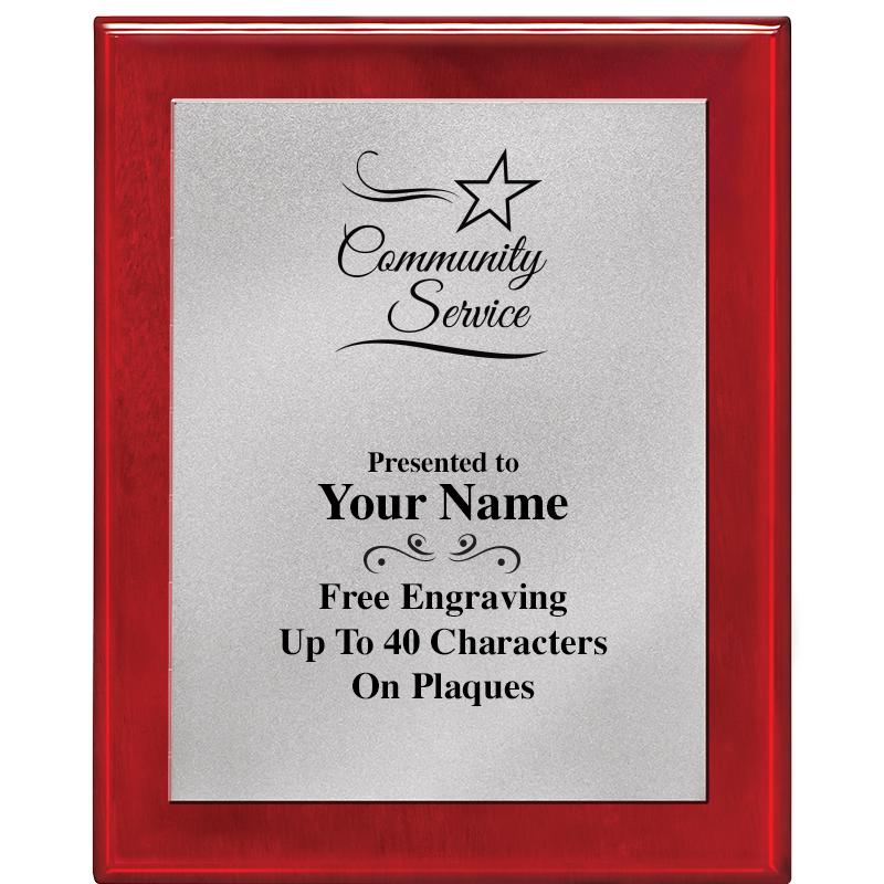 8X10 RW PIANO PLQ MATTE SV PLT