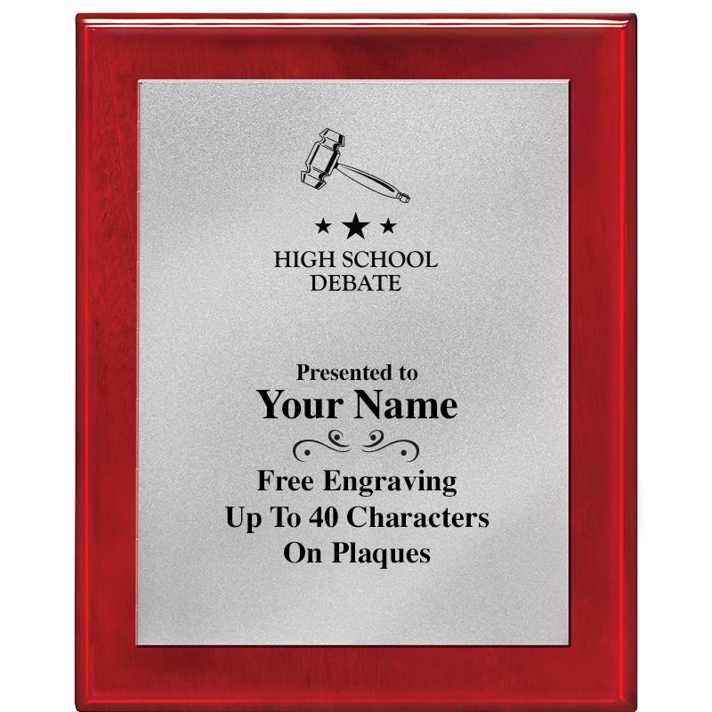 8X10 RW PIANO PLQ MATTE SV PLT