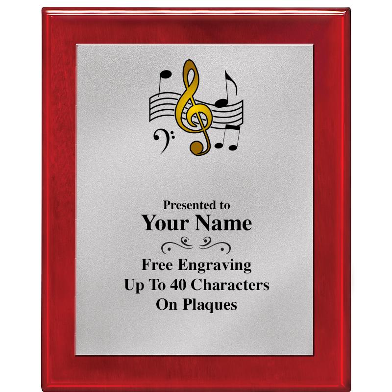 8X10 RW PIANO PLQ MATTE SV PLT