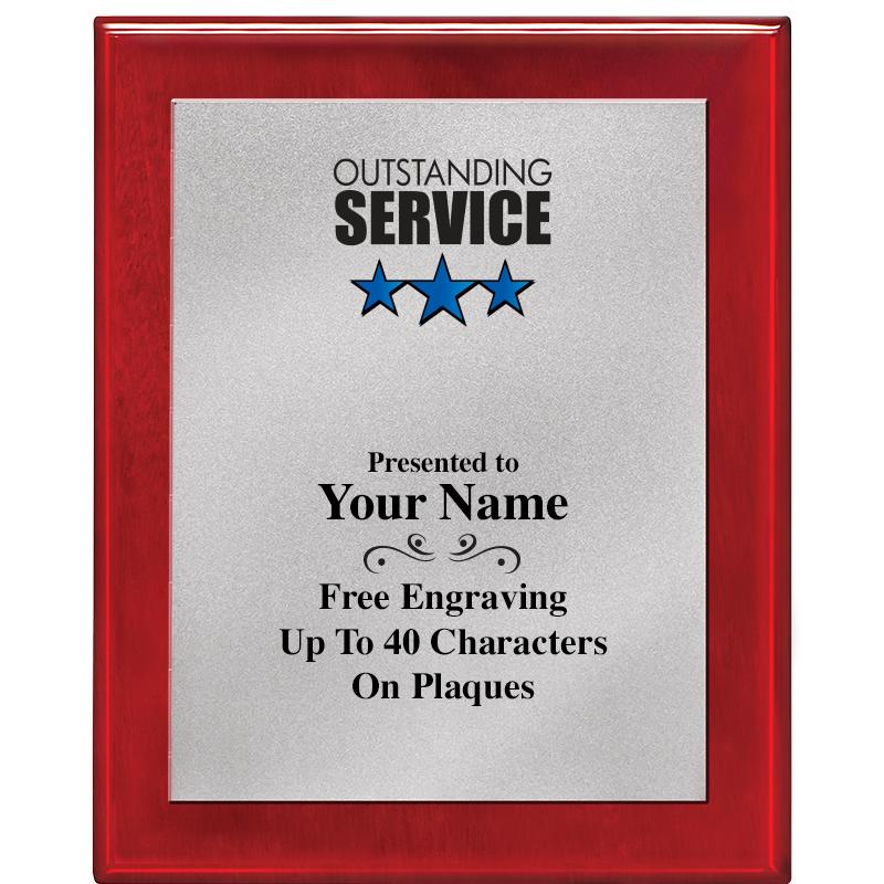 8X10 RW PIANO PLQ MATTE SV PLT