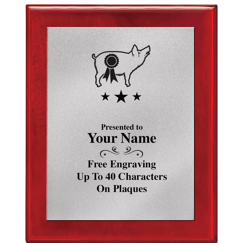 8X10 RW PIANO PLQ MATTE SV PLT