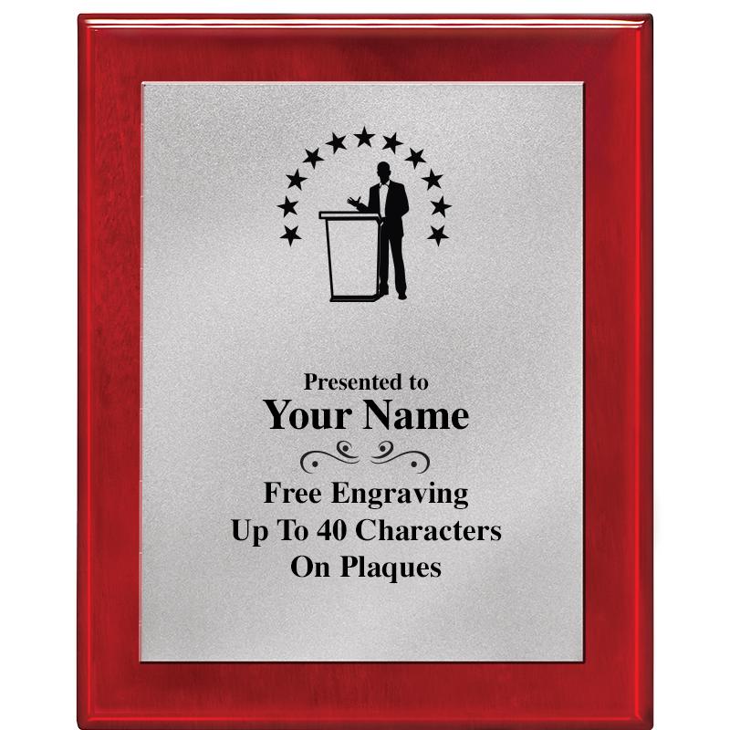 8X10 RW PIANO PLQ MATTE SV PLT