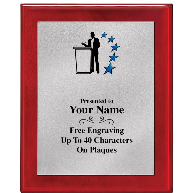 8X10 RW PIANO PLQ MATTE SV PLT