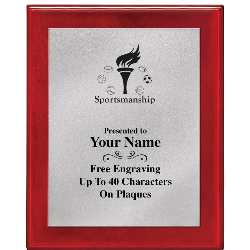 8X10 RW PIANO PLQ MATTE SV PLT