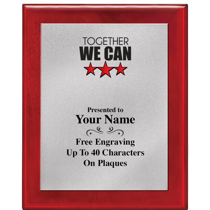 8X10 RW PIANO PLQ MATTE SV PLT