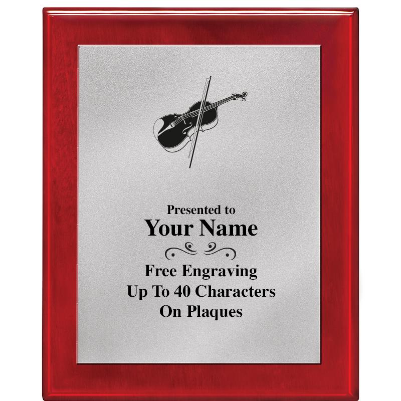 8X10 RW PIANO PLQ MATTE SV PLT