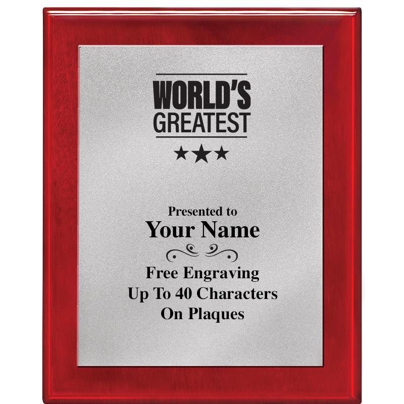 8X10 RW PIANO PLQ MATTE SV PLT