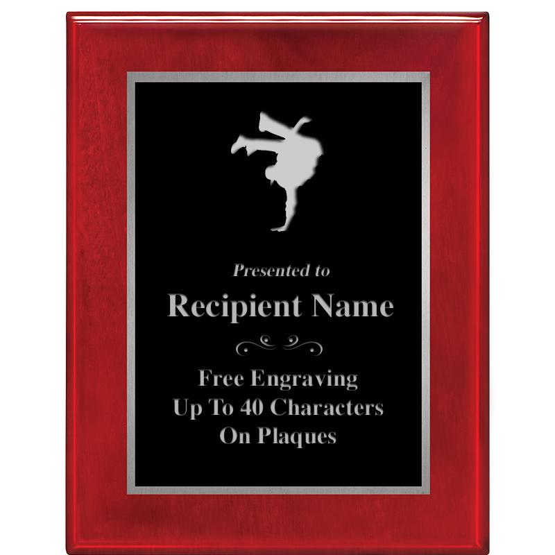 7X9 GLOSSED ROSEWOOD PLAQUE SV