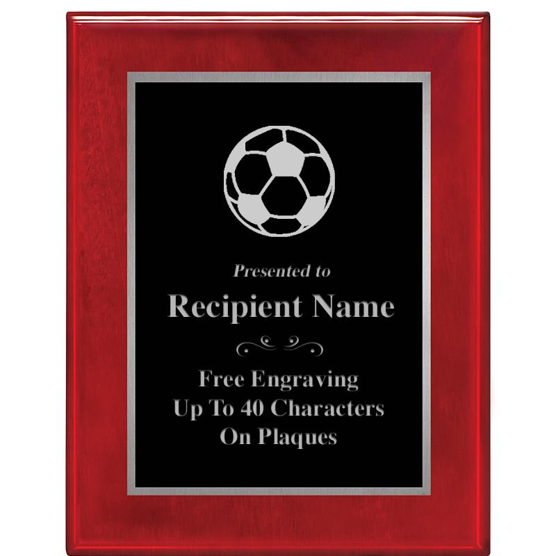 7X9 GLOSSED ROSEWOOD PLAQUE SV