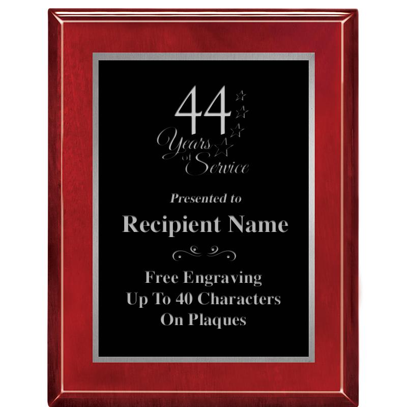 7X9 GLOSSED ROSEWOOD PLAQUE SV