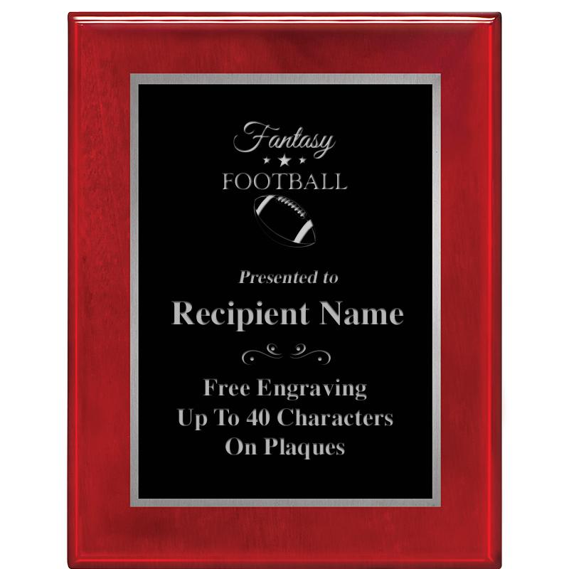 7X9 GLOSSED ROSEWOOD PLAQUE SV