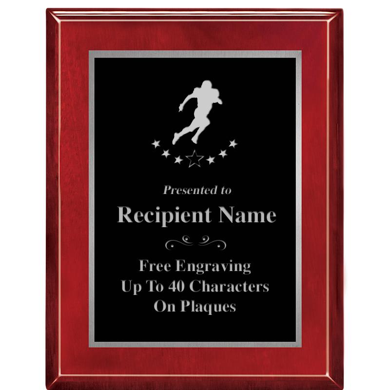 7X9 GLOSSED ROSEWOOD PLAQUE SV