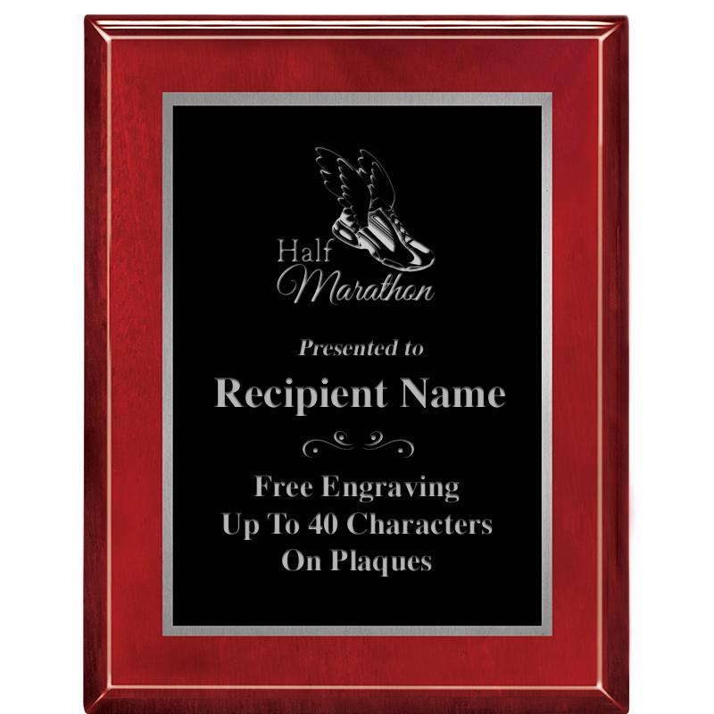 7X9 GLOSSED ROSEWOOD PLAQUE SV