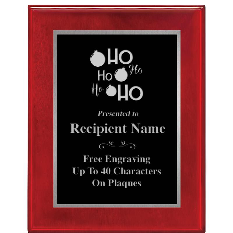 7X9 GLOSSED ROSEWOOD PLAQUE SV