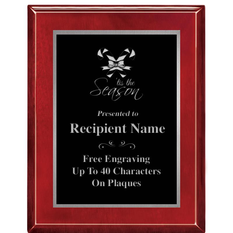 7X9 GLOSSED ROSEWOOD PLAQUE SV