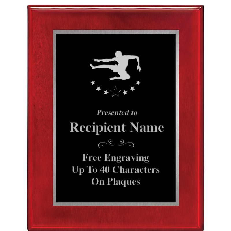 7X9 GLOSSED ROSEWOOD PLAQUE SV