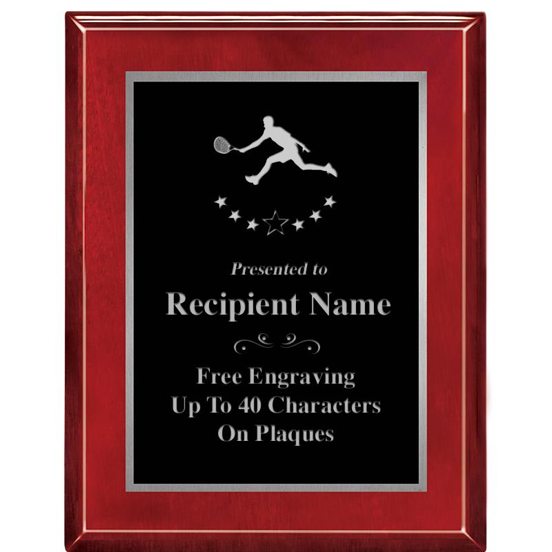 7X9 GLOSSED ROSEWOOD PLAQUE SV
