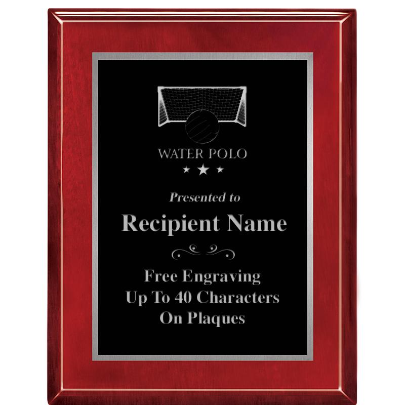 7X9 GLOSSED ROSEWOOD PLAQUE SV