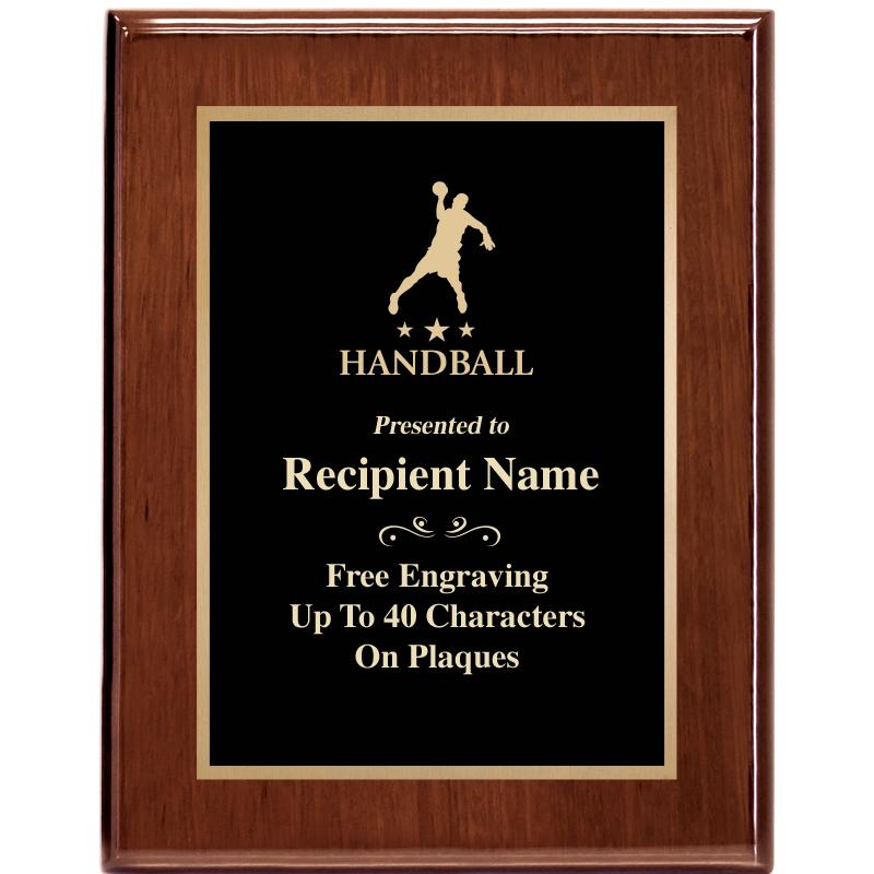 7X9 GLOSSED WALNUT PLAQUE