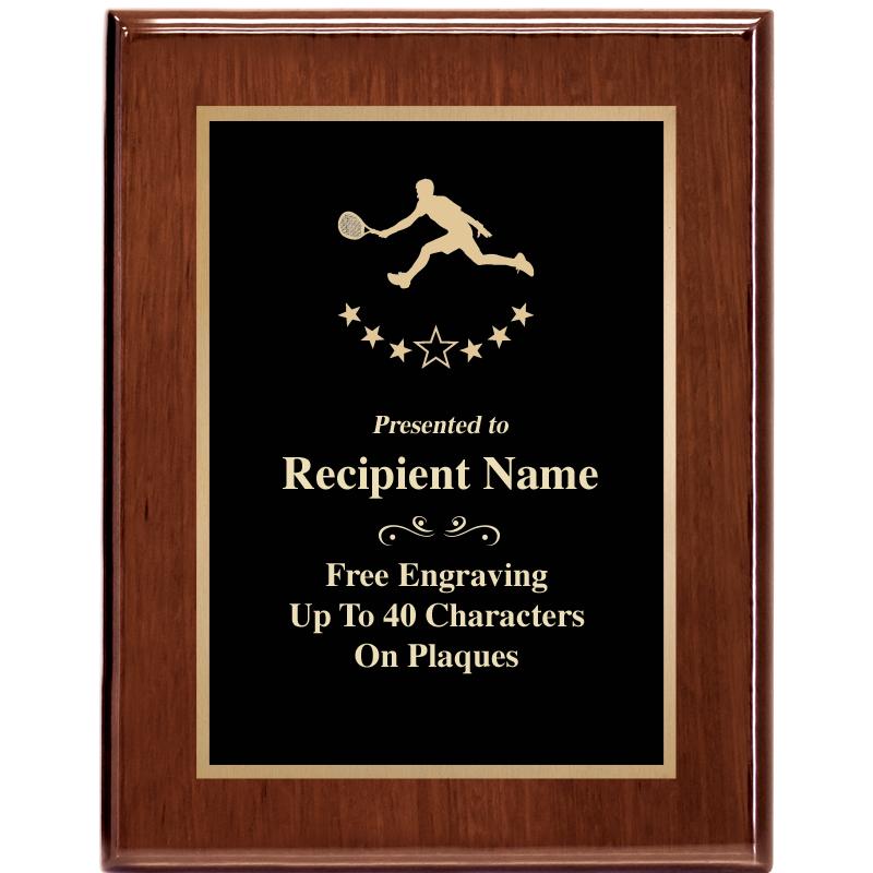 7X9 GLOSSED WALNUT PLAQUE