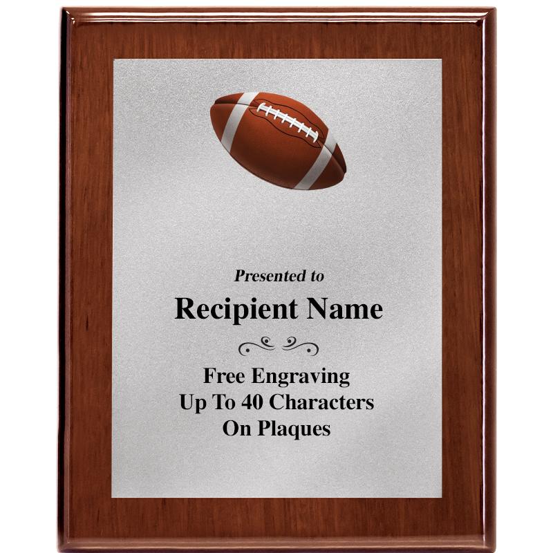 8X10 WALNUT PLQ MATTE SV PLT