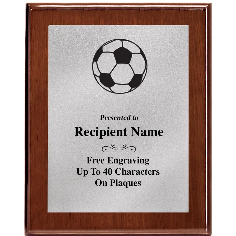 8X10 WALNUT PLQ MATTE SV PLT