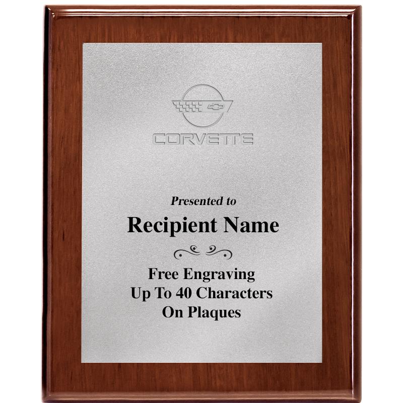 8X10 WALNUT PLQ MATTE SV PLT