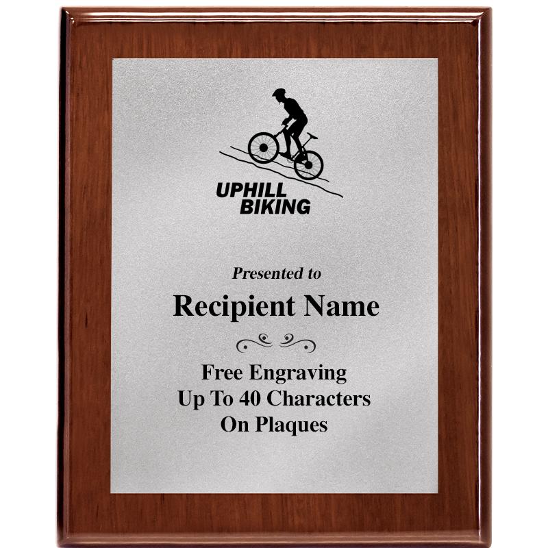 8X10 WALNUT PLQ MATTE SV PLT