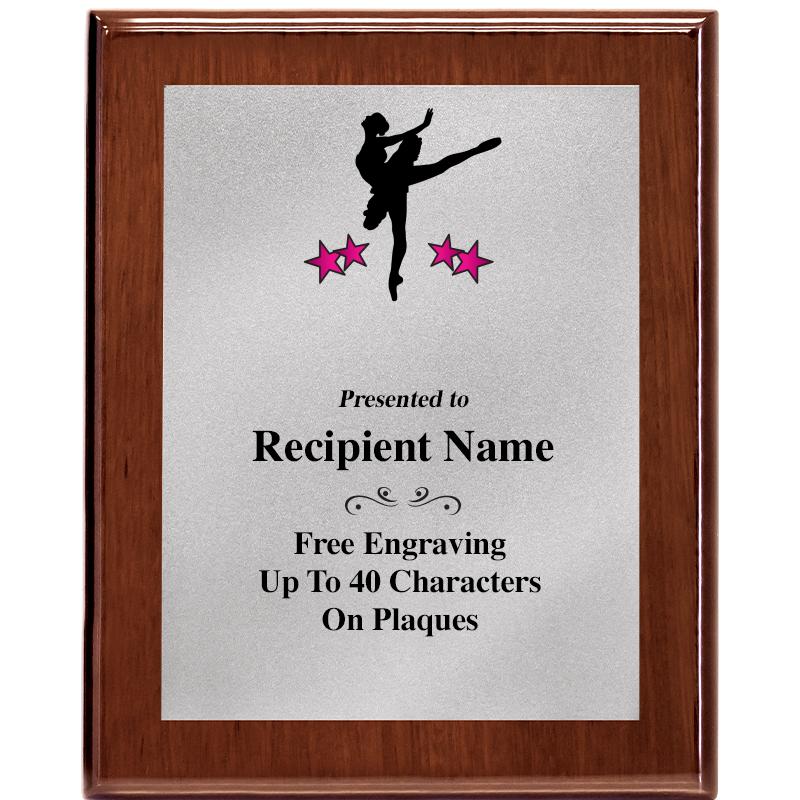 8X10 WALNUT PLQ MATTE SV PLT