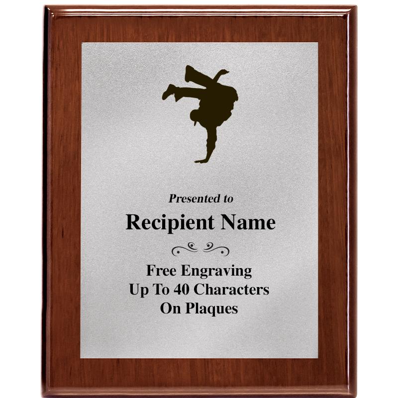 8X10 WALNUT PLQ MATTE SV PLT