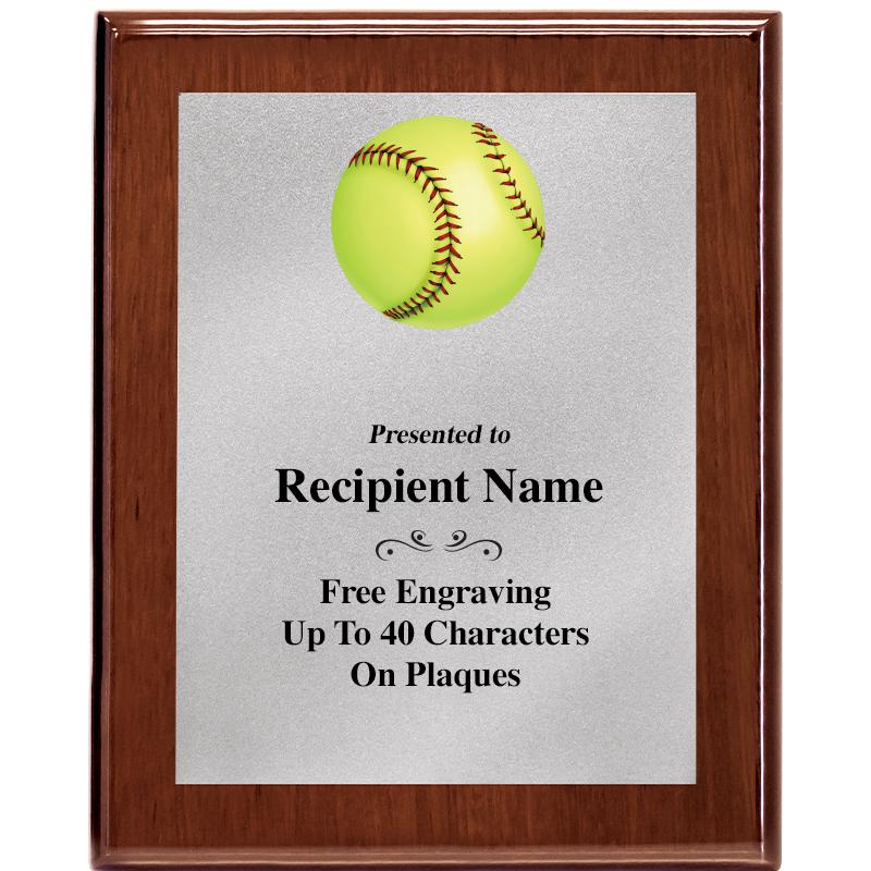 8X10 WALNUT PLQ MATTE SV PLT