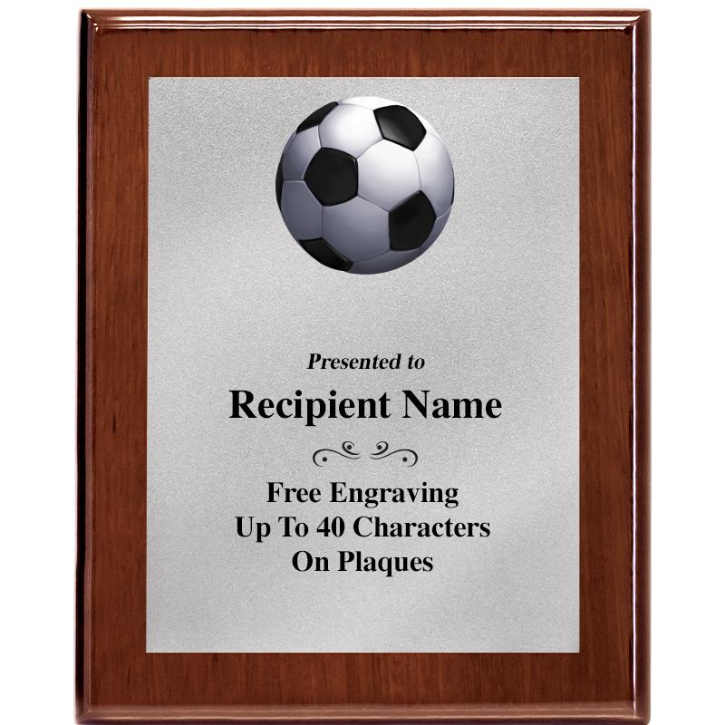 8X10 WALNUT PLQ MATTE SV PLT