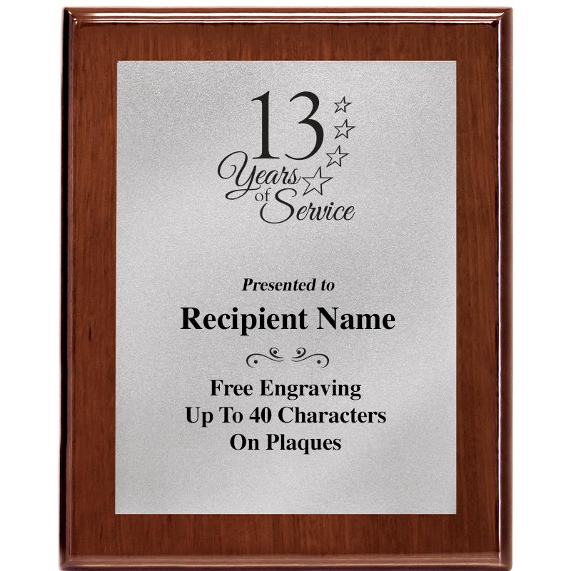 8X10 WALNUT PLQ MATTE SV PLT