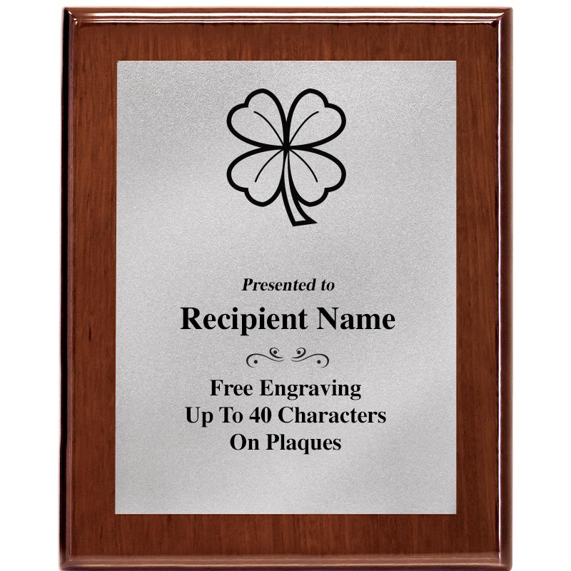 8X10 WALNUT PLQ MATTE SV PLT